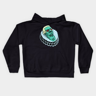 Melting Rad Face In A Frill Heavy Metal Kids Hoodie